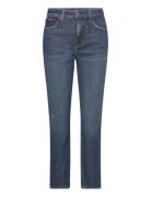 High-Rise Straight Ankle Jean Bottoms Jeans Straight-regular Blue Lauren Ralph Lauren