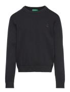 Crewneck Jersey Tops Sweatshirts & Hoodies Sweatshirts Black United Colors Of Benetton