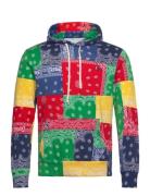 Patchwork-Print Spa Terry Hoodie Tops Sweatshirts & Hoodies Hoodies Multi/patterned Polo Ralph Lauren