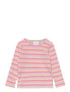 Tnsfridanne L_S Rib Tee Tops T-shirts Long-sleeved T-Skjorte Pink The New
