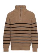 Tnjokum Knit Pullover Tops Knitwear Pullovers Brown The New