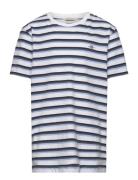 Striped Shield T-Shirt Tops T-Kortærmet Skjorte Multi/patterned GANT