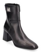 Gaiazipbootie70E-N Shoes Boots Ankle Boots Ankle Boots With Heel Black HUGO