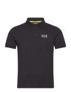 Polo Tops Polos Short-sleeved Black EA7