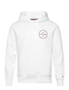 Hilfiger Roundel Hoody Tops Sweatshirts & Hoodies Hoodies White Tommy Hilfiger