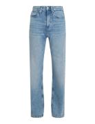 High Rise Straight Bottoms Jeans Straight-regular Blue Calvin Klein Jeans