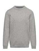 Knit Cotton Sweater Tops Sweatshirts & Hoodies Sweatshirts Grey Mango