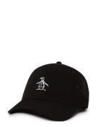 Country Club Perforated Cap Sport Headwear Caps Black Original Penguin Golf