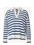 Peyton Full Milano Knitted Sweater Tops Knitwear Jumpers Blue Lexington Clothing
