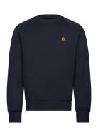 Logo Crew Neck Tops Sweatshirts & Hoodies Sweatshirts Navy Baracuta