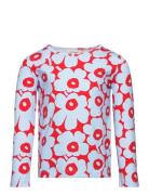 Ouli Mini Unikko Ii Tops T-shirts Long-sleeved T-Skjorte Multi/patterned Marimekko
