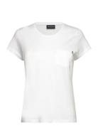Ashley Jersey Tee Tops T-shirts & Tops Short-sleeved White Lexington Clothing