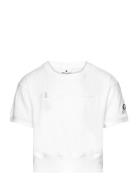 Crewneck Croptop T-Shirt Sport T-Kortærmet Skjorte White Champion
