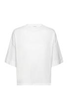 Top Erica Mom Tops T-shirts & Tops Short-sleeved White Lindex