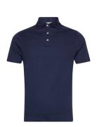 Bs Cayo Regular Fit Polo Shirt Tops Polos Short-sleeved Blue Bruun & Stengade