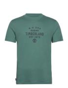 Refibra Front Graphic Short Sleeve Tee Sea Pine Designers T-Kortærmet Skjorte Green Timberland