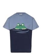 Arthur - T-Shirt Tops T-Kortærmet Skjorte Blue Hust & Claire