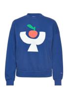 Tomato Plate Sweatshirt Tops Sweatshirts & Hoodies Sweatshirts Blue Bobo Choses