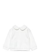 Babydoll Neck Sweatshirt Tops Sweatshirts & Hoodies Sweatshirts White Mango