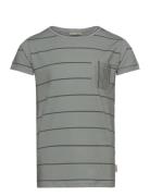 T-Shirt S/S Pocket Tops T-Kortærmet Skjorte Green Petit Piao
