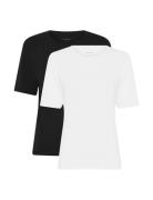 2-Pack Women Bamboo Shortsleeved T-Shirt Slim Fit Tops T-shirts & Tops Short-sleeved White URBAN QUEST