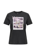 Onldisney Life Minnie Reg S/S Topbox Jrs Tops T-shirts & Tops Short-sleeved Black ONLY