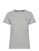 Ss Cn Mini Triangle Tee Tops T-shirts & Tops Short-sleeved Grey GUESS Jeans