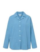 Silja Shirt Tops Shirts Long-sleeved Blue STUDIO FEDER