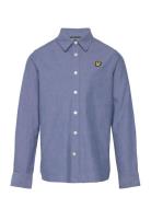Chambray Shirt Tops Shirts Long-sleeved Shirts Blue Lyle & Scott