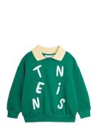 Tennis Application Collar Sweatshirt Tops Sweatshirts & Hoodies Sweatshirts Green Mini Rodini