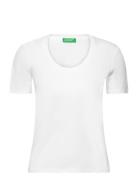 T-Shirt Tops T-shirts & Tops Short-sleeved White United Colors Of Benetton