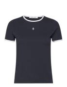 Salia T-Shirt 14508 Tops T-shirts & Tops Short-sleeved Navy Samsøe Samsøe