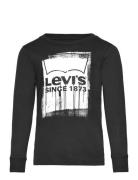 Levi's® Wet Paint Long Sleeve Tee Tops T-shirts Long-sleeved T-Skjorte Black Levi's