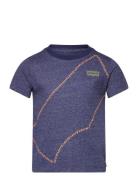 Levi's® Word Up Batwing Tee Tops T-Kortærmet Skjorte Blue Levi's