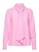 Ella Tops Blouses Long-sleeved Pink Reiss