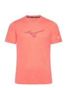 Core Rb Tee Sport T-Kortærmet Skjorte Pink Mizuno