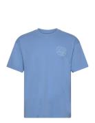 Edwin Music Channel T-Shirt - Parisian Blue Designers T-Kortærmet Skjorte Blue Edwin