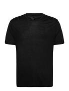 Panos Emporio Wool Short Sleeve Top Tops T-Kortærmet Skjorte Black Panos Emporio