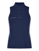 Bonnie Printed Sleeveless Sport T-shirts & Tops Sleeveless Blue Röhnisch