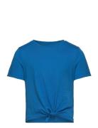 Kognew May Life S/S Knot Top Jrs Tops T-Kortærmet Skjorte Blue Kids Only