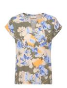 Fqviva-Tee Tops T-shirts & Tops Short-sleeved Multi/patterned FREE/QUENT
