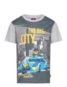 Lwtano 124 - T-Shirt S/S Tops T-Kortærmet Skjorte Grey LEGO Kidswear