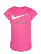 Nike Swoosh "Just Do It" Tee Sport T-Kortærmet Skjorte Pink Nike