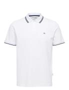 Slhdante Sport Ss Polo Noos Tops Polos Short-sleeved White Selected Homme