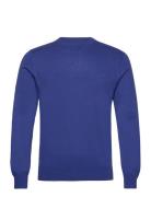 Fine Cotton C-Neck Tops Knitwear Round Necks Blue GANT