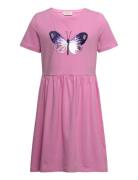Reversible Sequin Jersey Dress Dresses & Skirts Dresses Casual Dresses Short-sleeved Casual Dresses Pink Tom Tailor