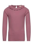 Nmfgago Dia Ls Slim Top Lil Tops T-shirts Long-sleeved T-Skjorte Purple Lil'Atelier