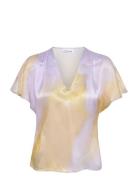 Olgakb Top Tops Blouses Short-sleeved Multi/patterned Karen By Simonsen