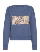 Organic Sweat Tilvina Sweatshirt Tops Sweatshirts & Hoodies Sweatshirts Blue Mads Nørgaard