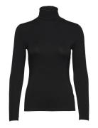 Stretch Jersey Turtleneck Tops Knitwear Turtleneck Black Lauren Ralph Lauren